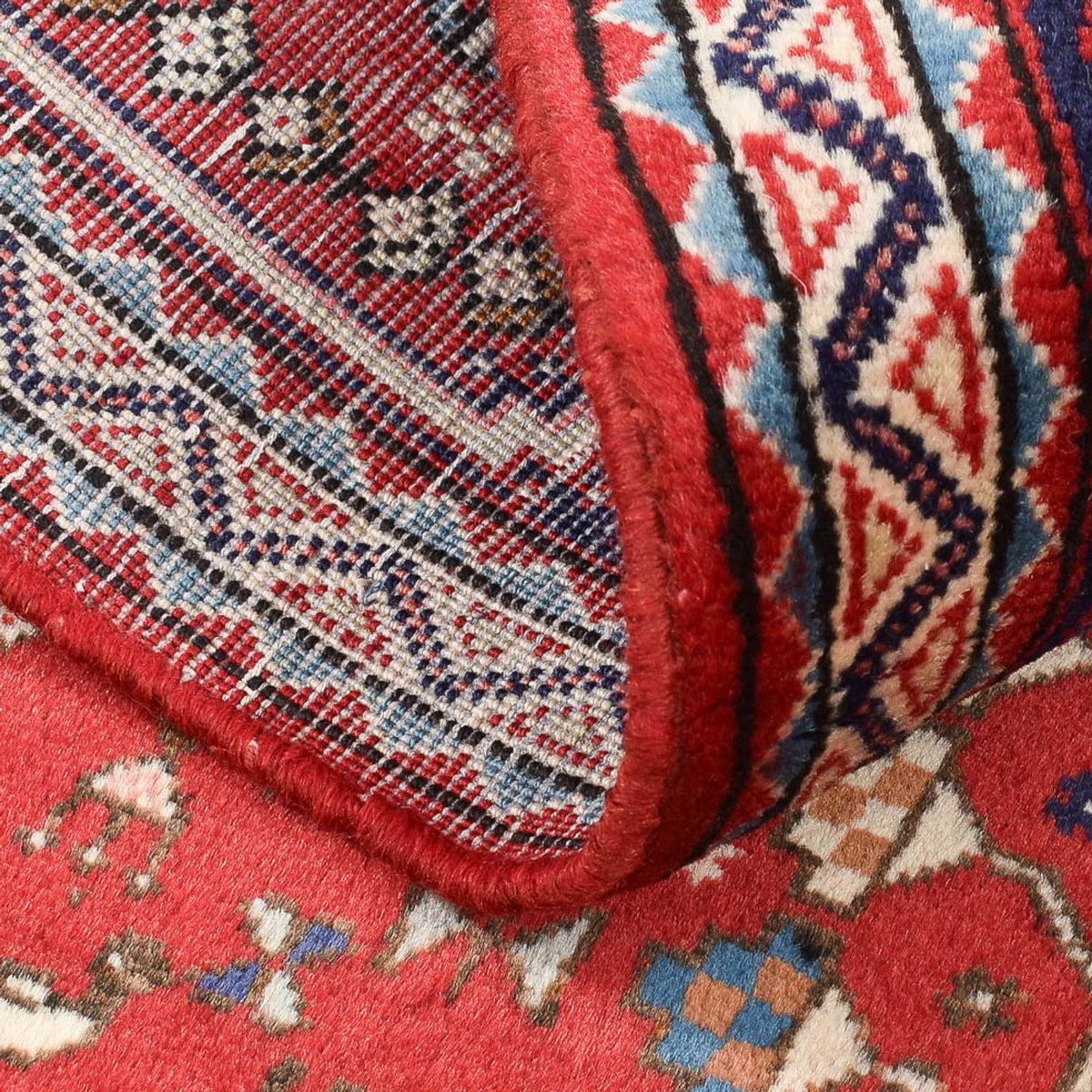 Perski dywan - Nomadyczny - 147 x 100 cm - czerwony