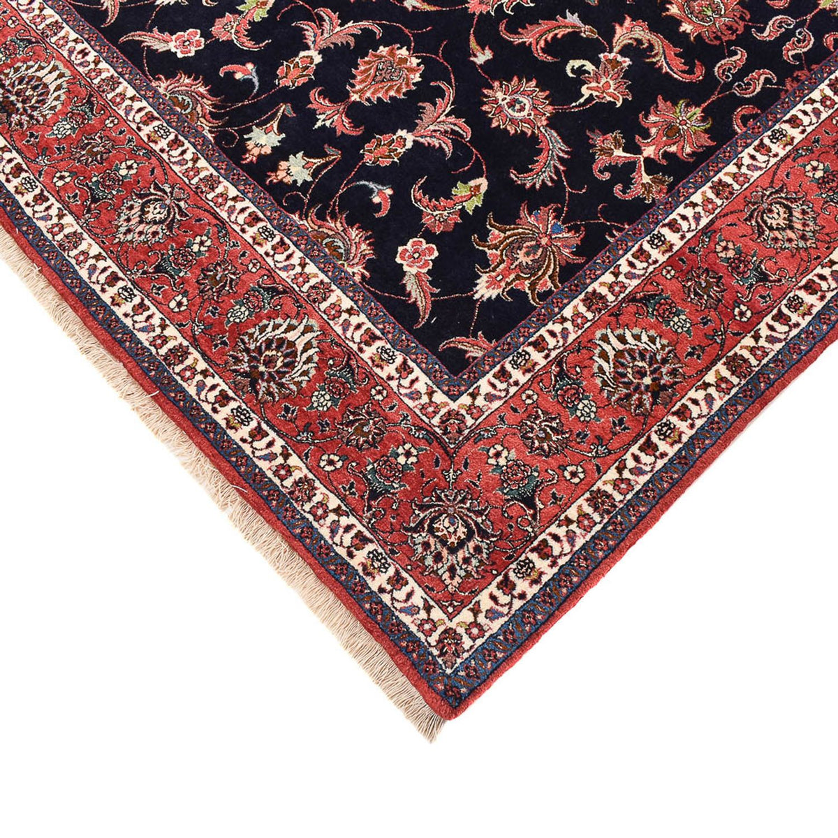 Dywan perski - Bijar - 298 x 202 cm - ciemnoniebieski