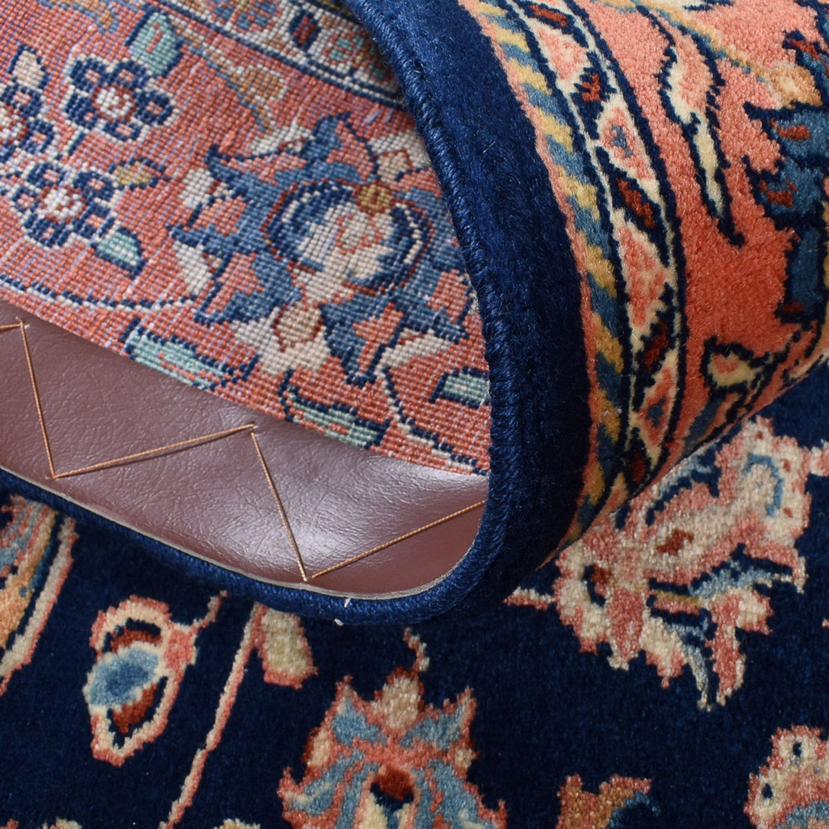 Dywan perski - Klasyczny - 170 x 136 cm - ciemnoniebieski