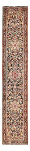 Rafsanjan Dywan 77x378cm - Dywan perski - Chodnik / Ciemny beż / 77 x 378 cm Chodnik
