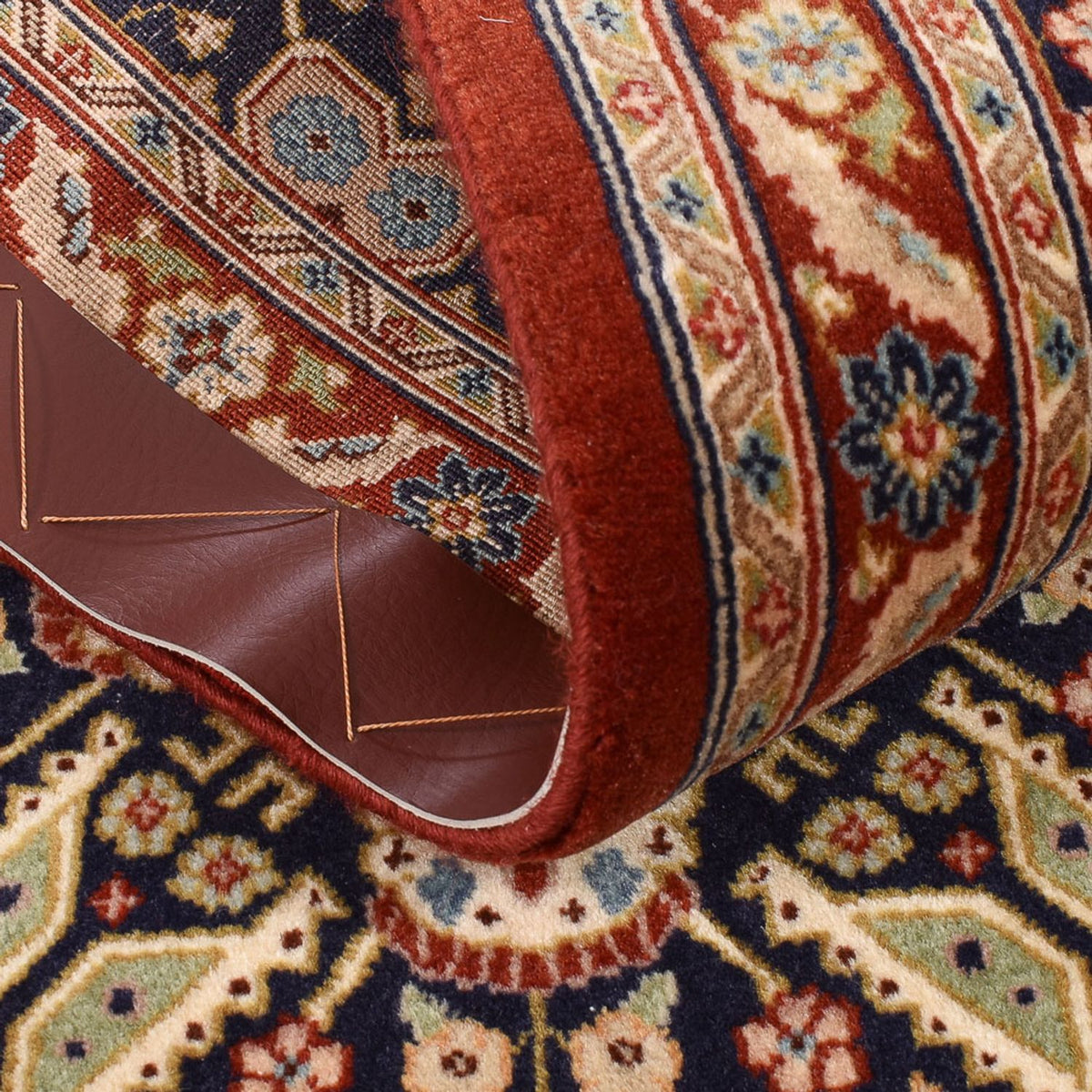 Biegacz Perski dywan - Ghom - Królewski - 150 x 54 cm - ciemny beż