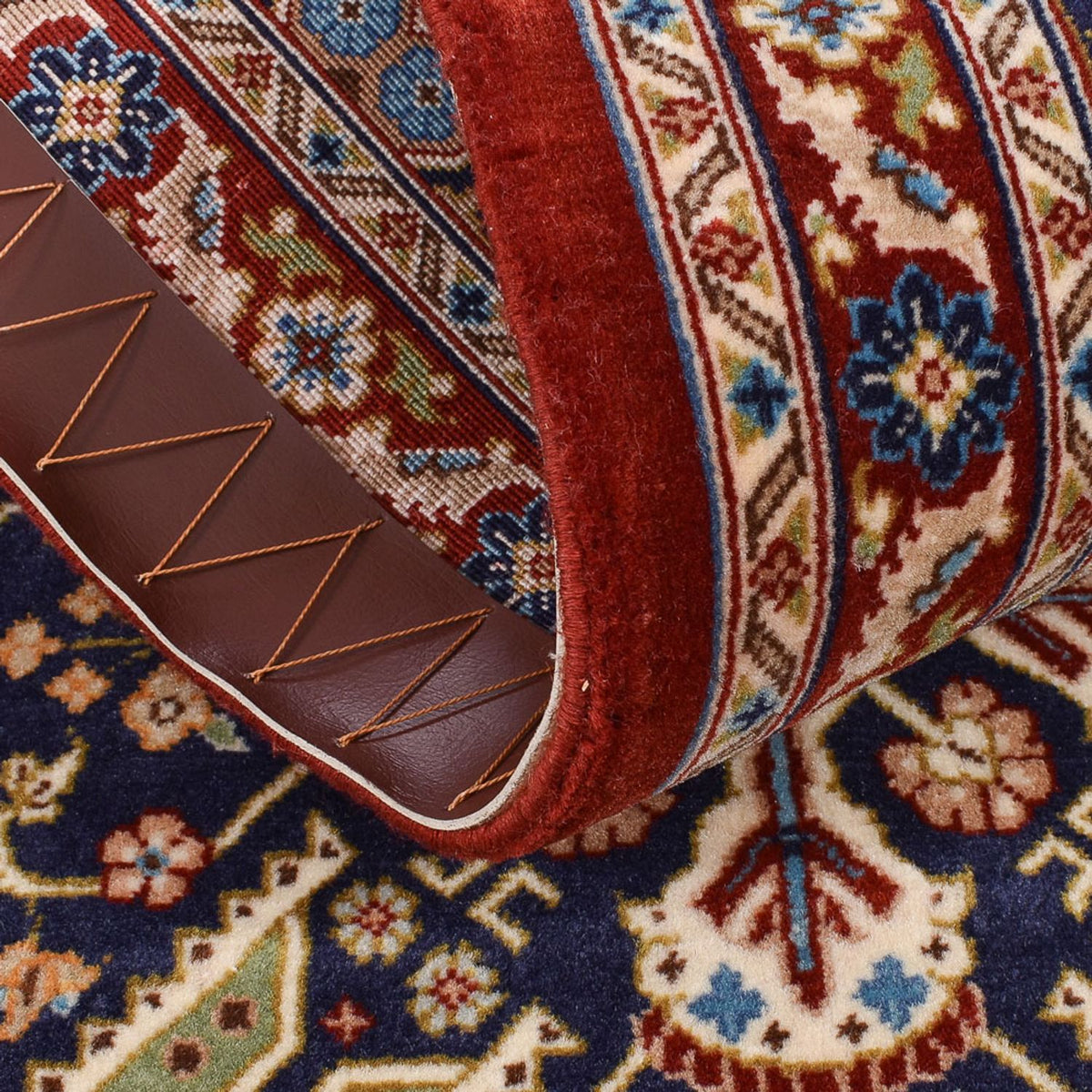 Biegacz Perski dywan - Ghom - Królewski - 191 x 53 cm - ciemny beż