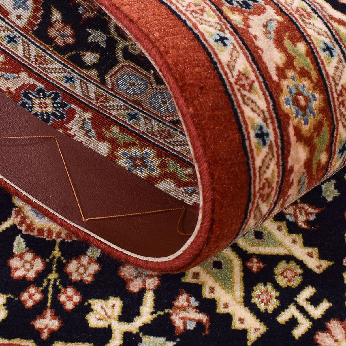 Biegacz Perski dywan - Ghom - Królewski - 203 x 54 cm - ciemny beż