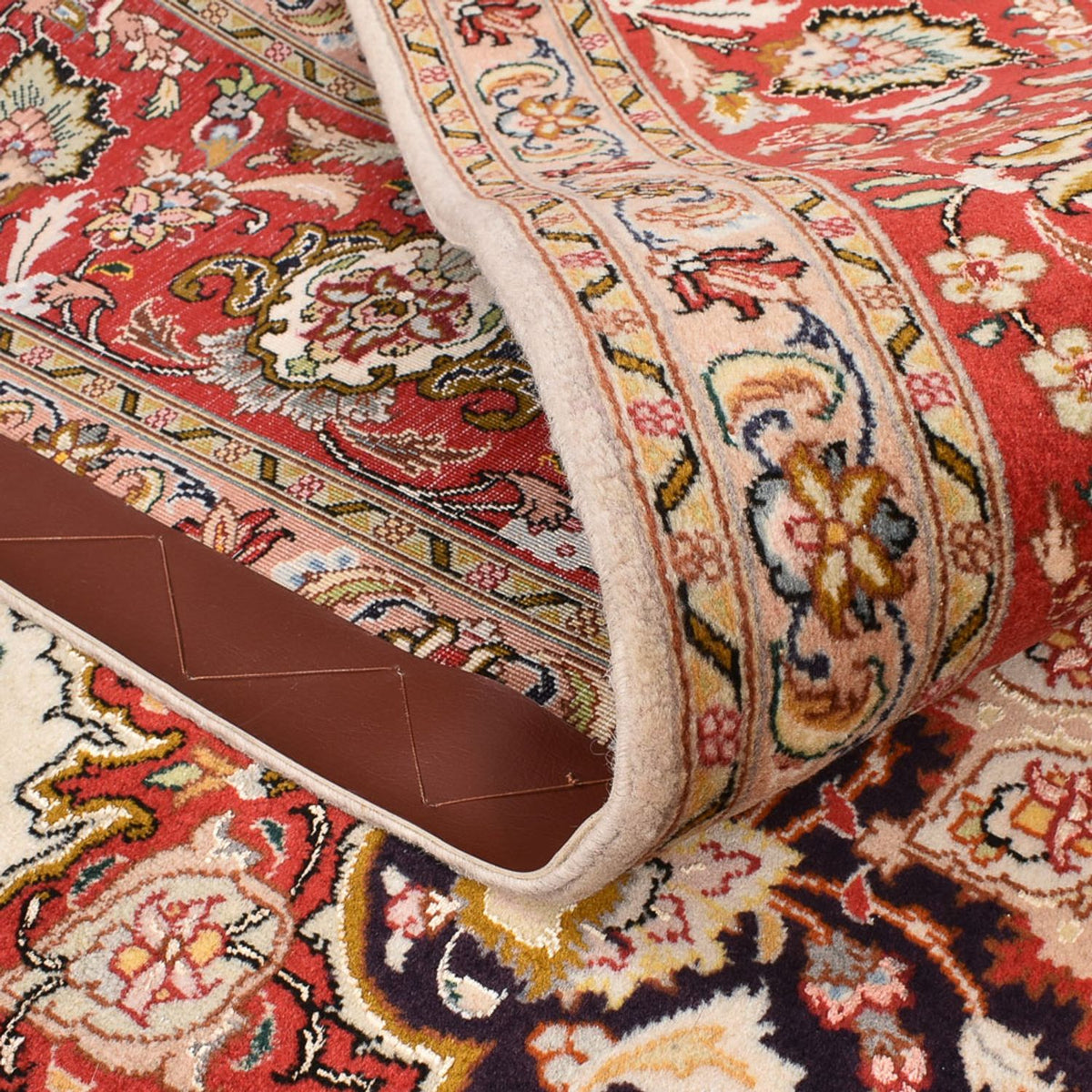 Dywan perski - Tabriz - Królewski - 305 x 203 cm - beżowy