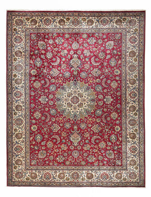 Dywan perski - Tabriz - Królewski - 418 x 318 cm - czerwony