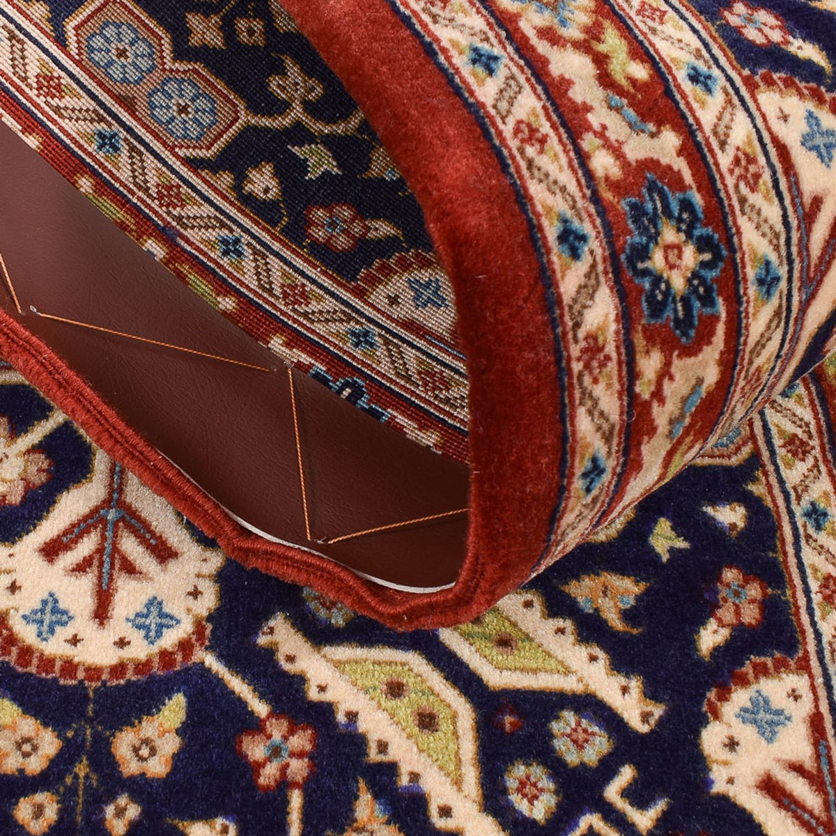 Biegacz Perski dywan - Ghom - Królewski - 205 x 55 cm - ciemny beż