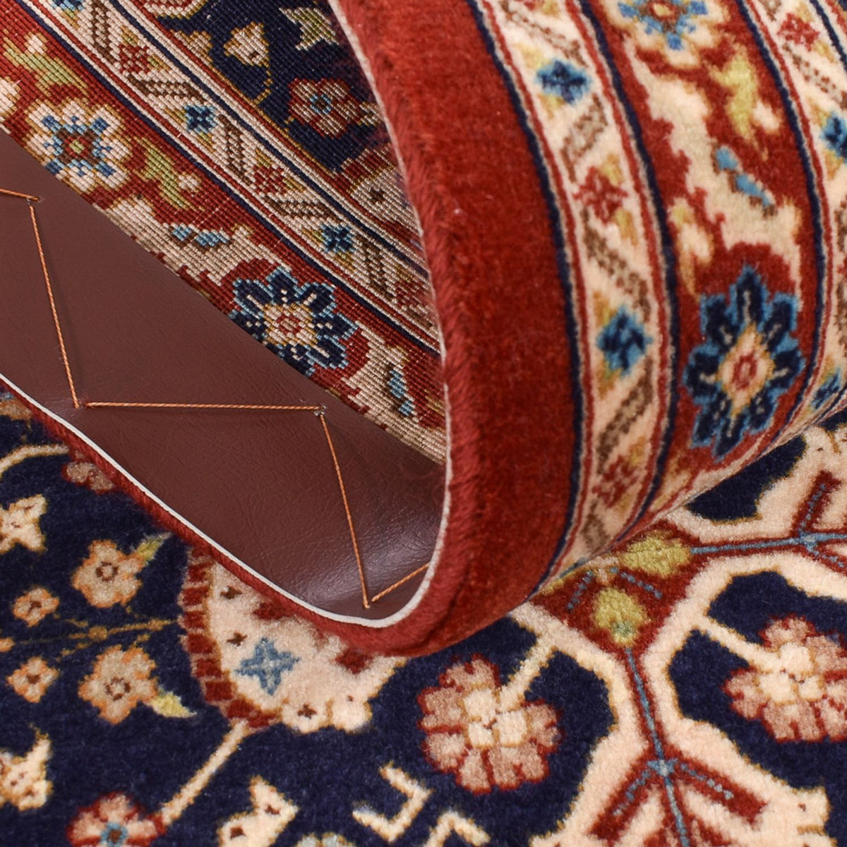 Biegacz Perski dywan - Ghom - Królewski - 204 x 55 cm - ciemny beż