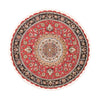 Tabriz - 50 Raj Dywan 150x150cm - Dywan perski - Okrągły / Czerwony / 150 x 150 cm Okrągły