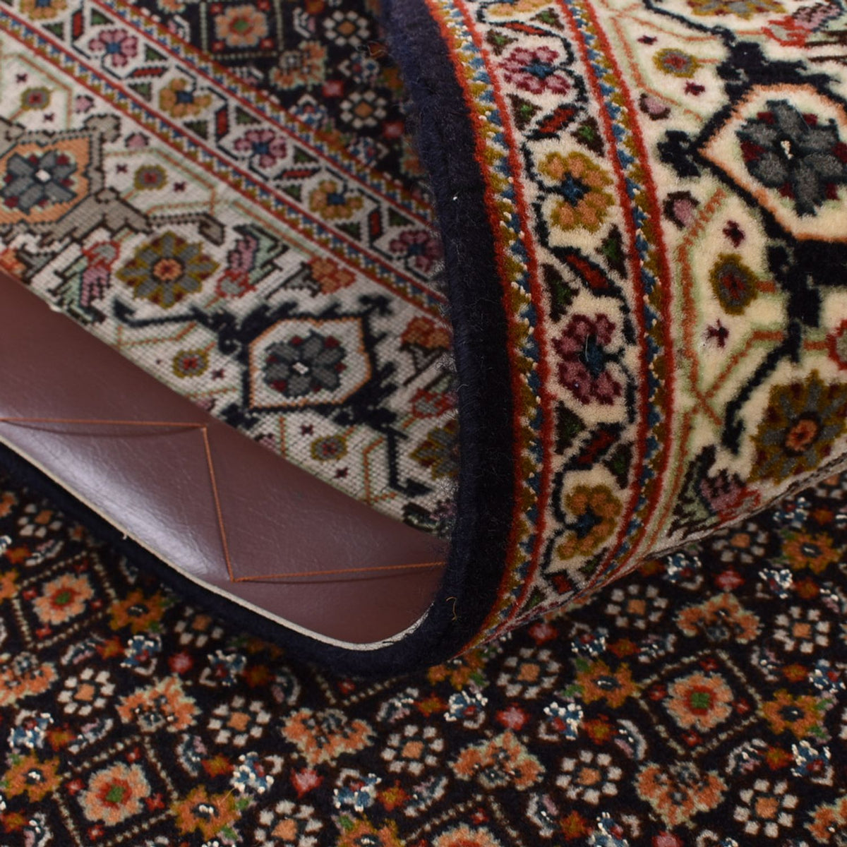 Biegacz Dywan perski - Tabriz - Królewski - 392 x 67 cm - ciemny beż