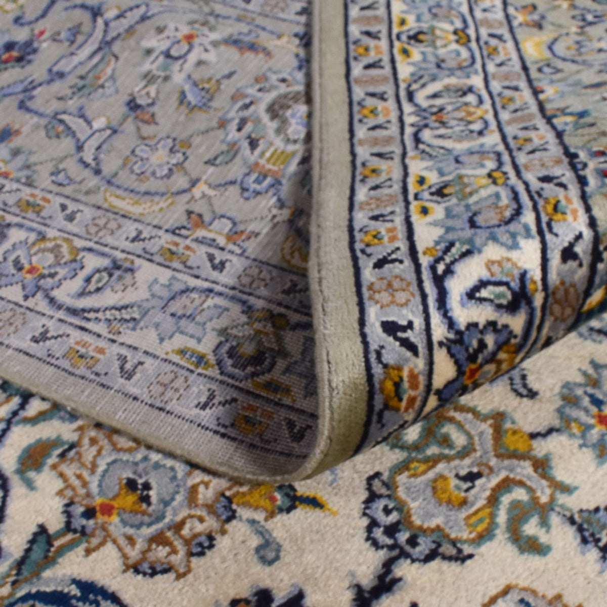 Dywan perski - Keshan - Royal - 350 x 285 cm - szary