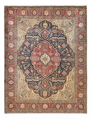Dywan perski - Tabriz - Królewski - 405 x 310 cm - wielokolorowy