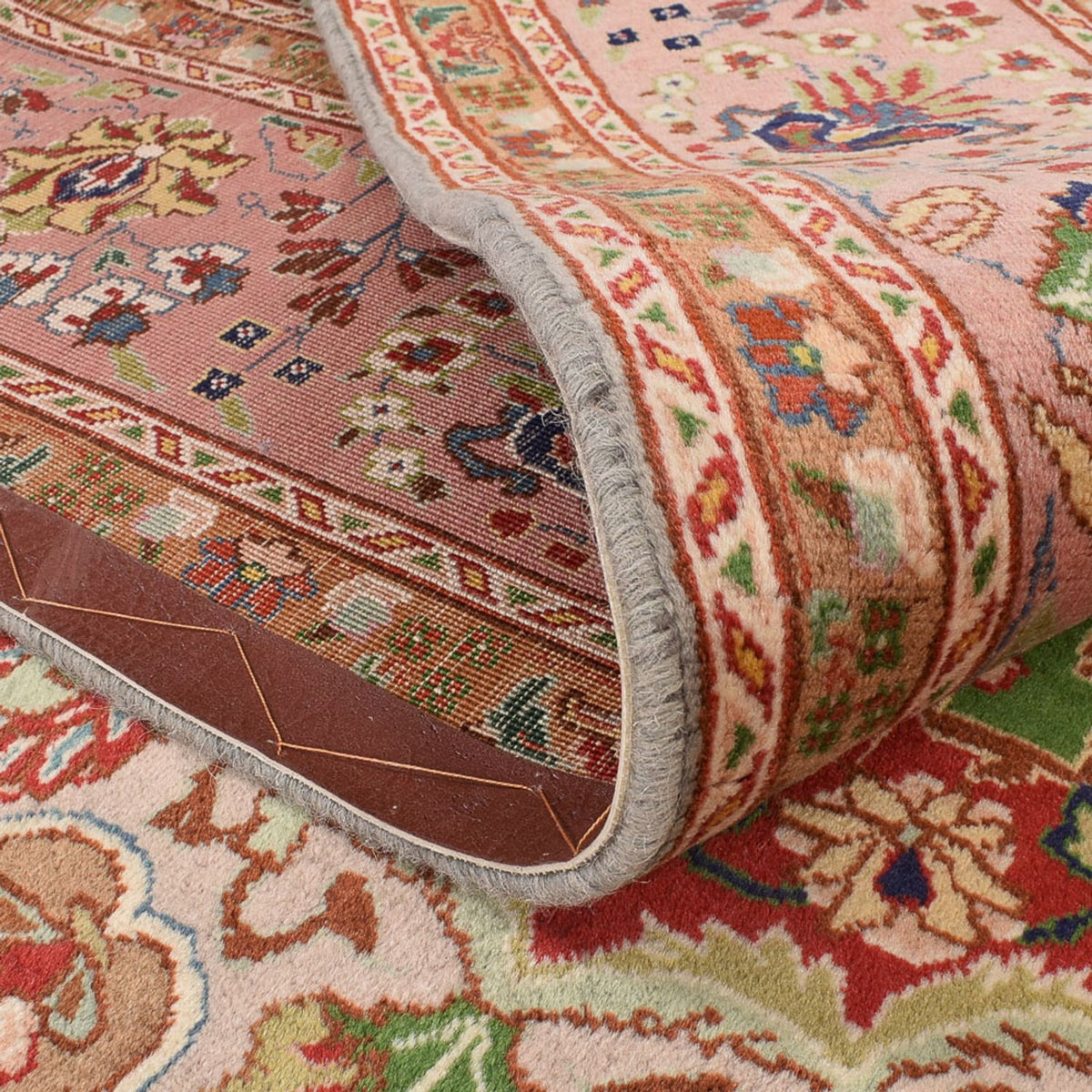 Dywan perski - Tabriz - Królewski - 295 x 192 cm - łososiowy