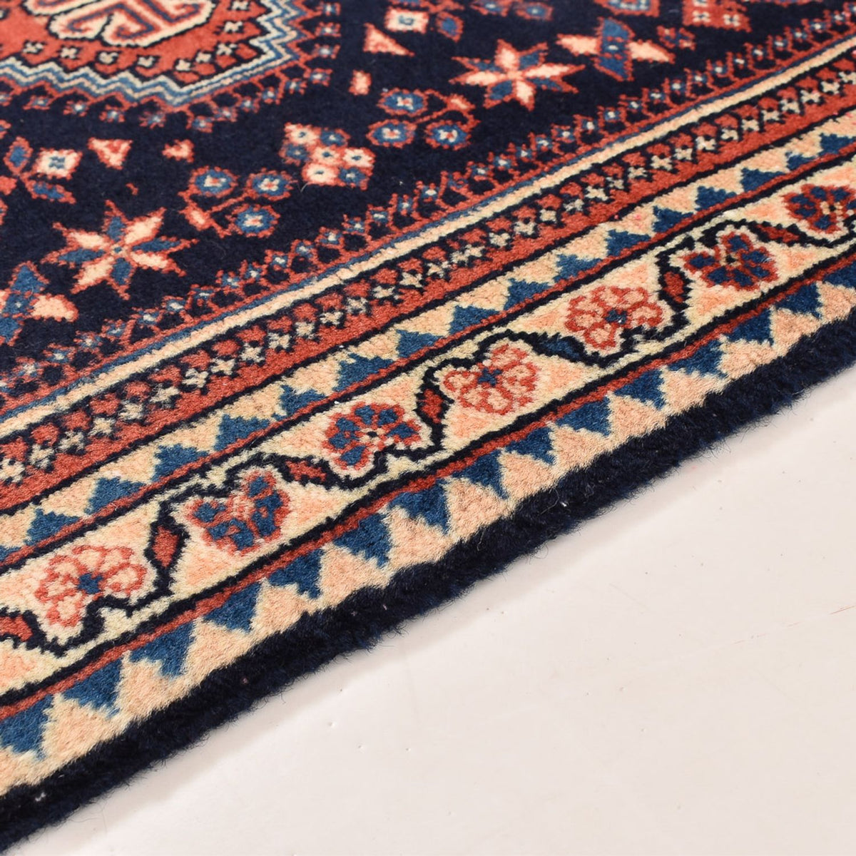 Perski dywan - Nomadyczny - 123 x 62 cm - bordowa czerwień