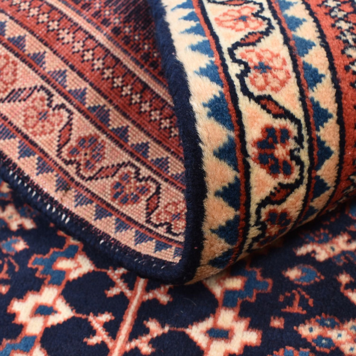 Perski dywan - Nomadyczny - 123 x 62 cm - bordowa czerwień