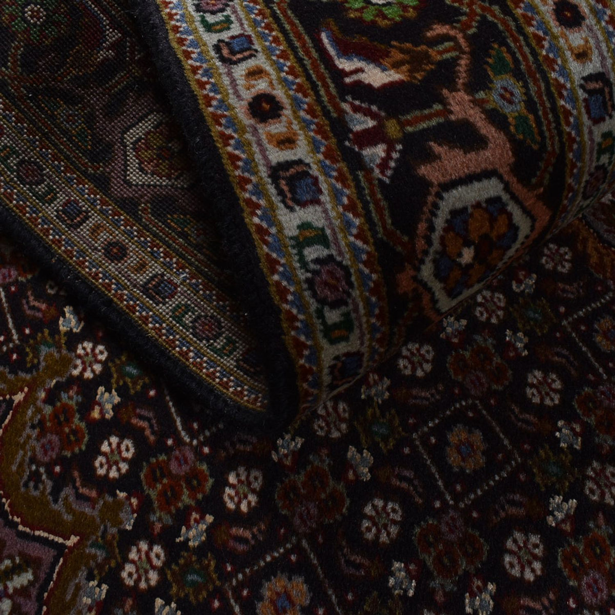 Dywan perski - Tabriz - Królewski - 204 x 152 cm - ciemnobrązowy