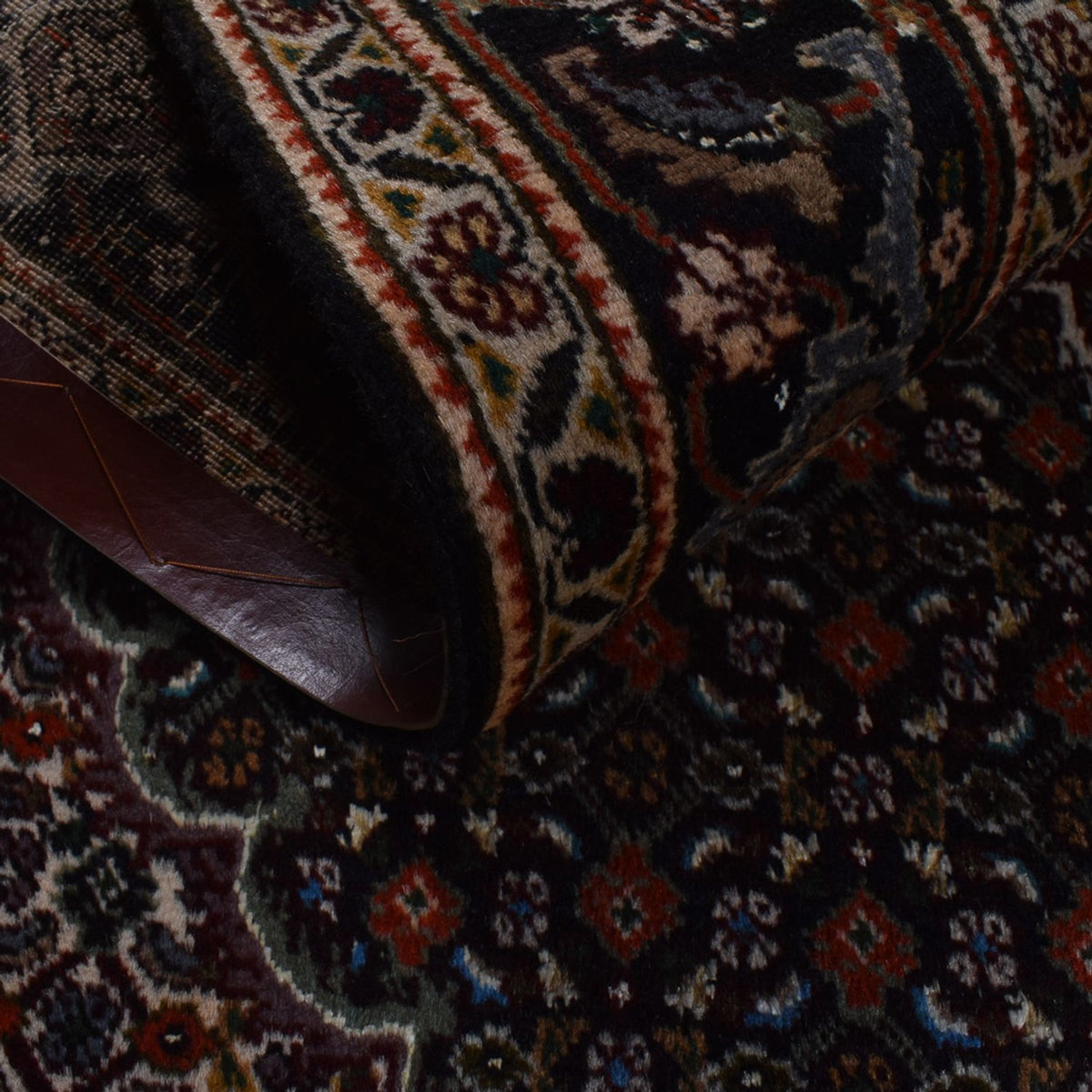 Dywan perski - Tabriz - Królewski - 192 x 153 cm - ciemnobrązowy