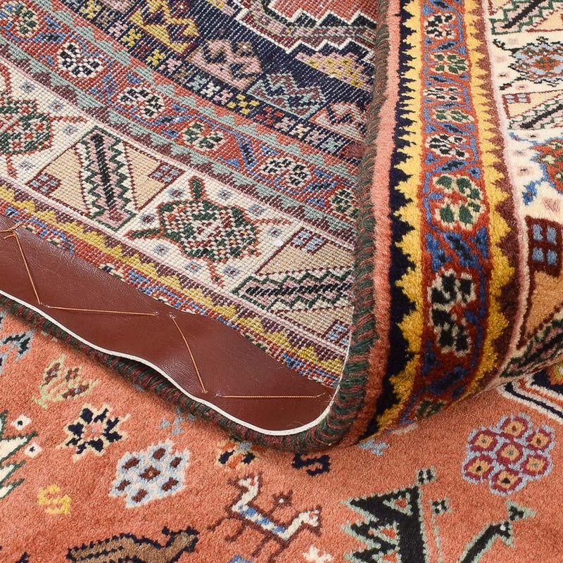 Dywan Gabbeh - Kashkuli perski - 202 x 152 cm - jasna czerwień