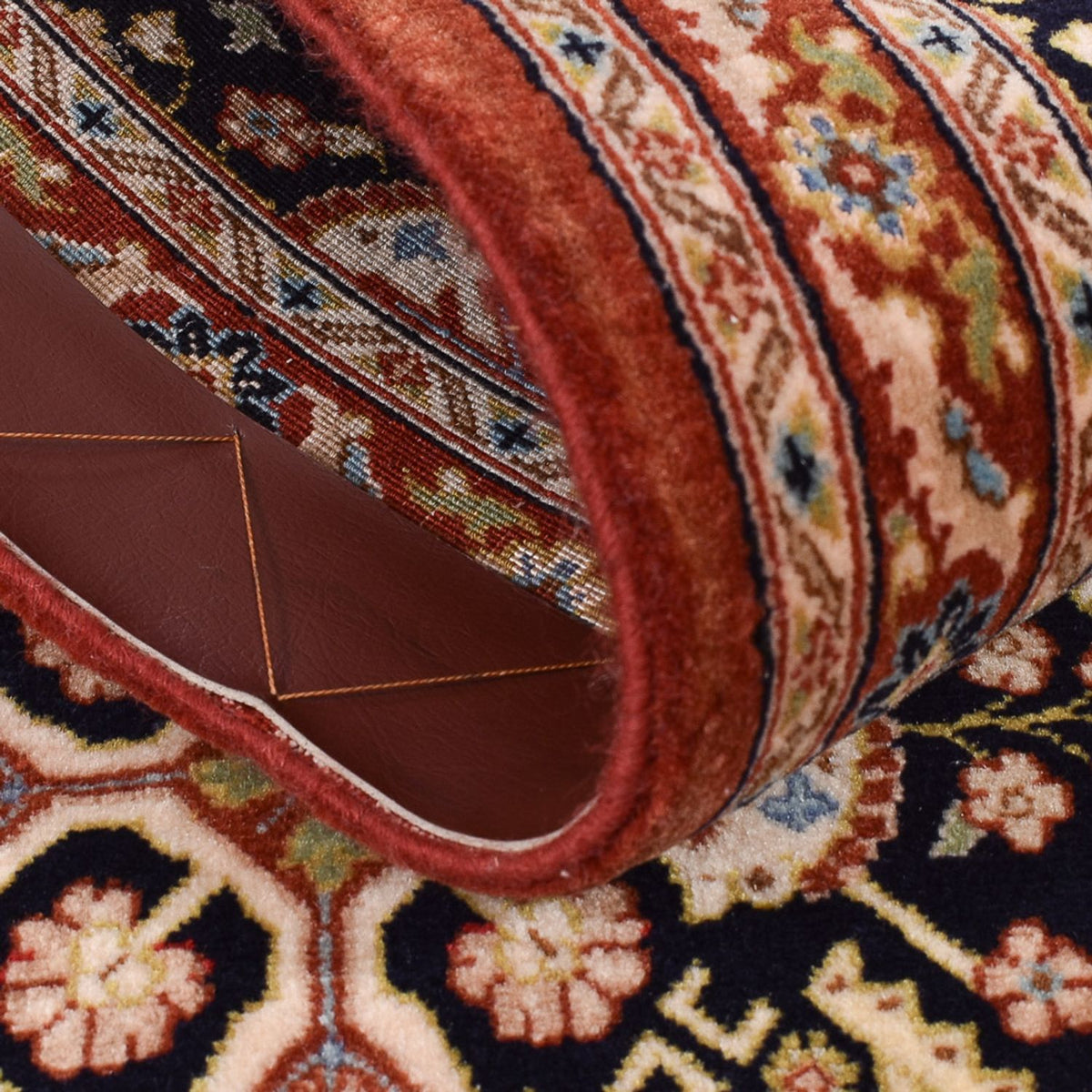 Biegacz Perski dywan - Ghom - Królewski - 201 x 52 cm - ciemny beż