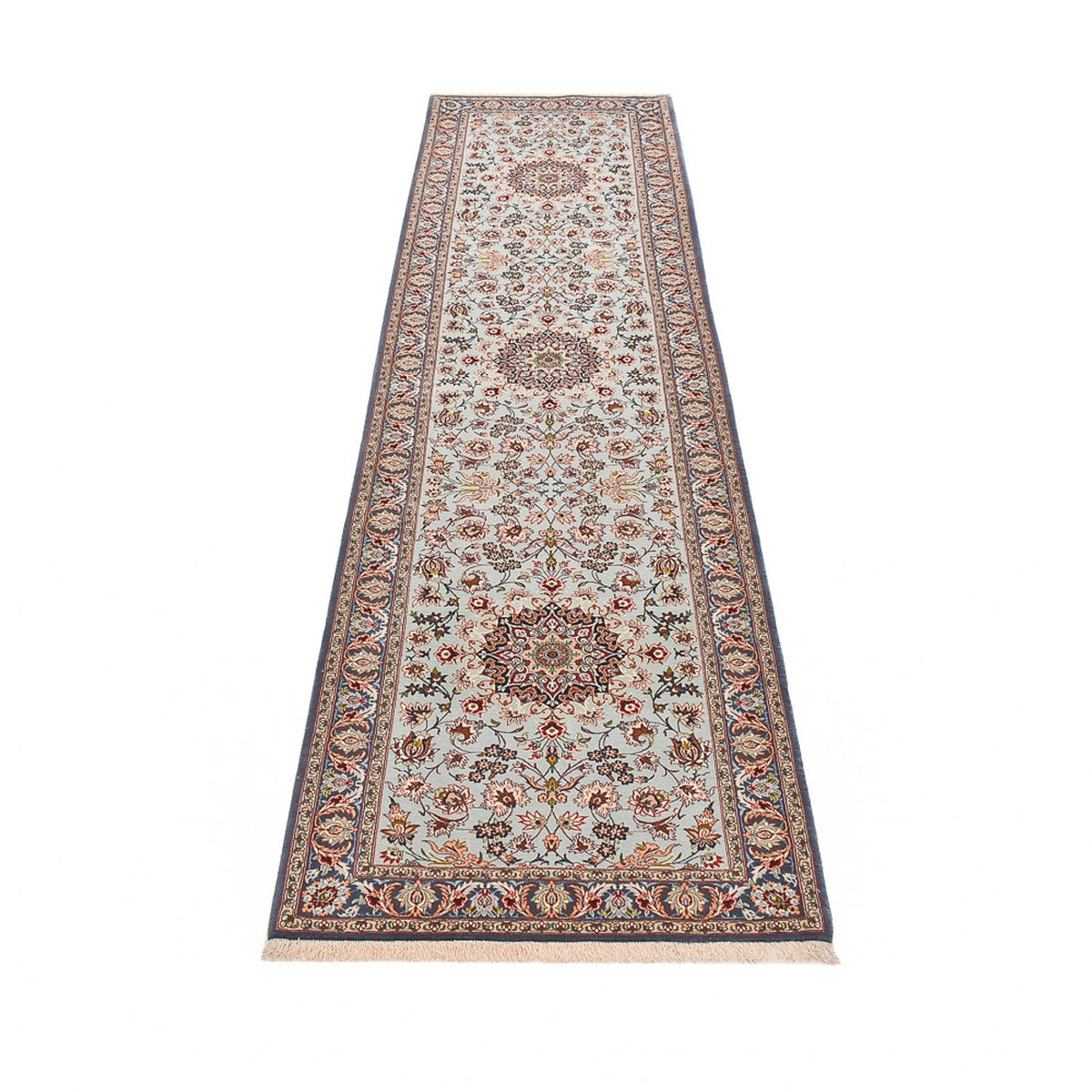 Biegacz Dywan perski - Isfahan - Premium - 314 x 83 cm - piaskowy
