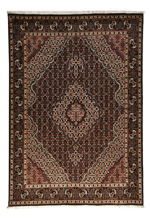 Dywan perski - Tabriz - Królewski - 200 x 152 cm - ciemnobrązowy