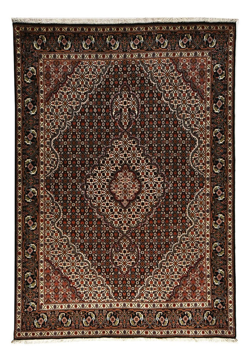 Dywan perski - Tabriz - Królewski - 200 x 152 cm - ciemnobrązowy