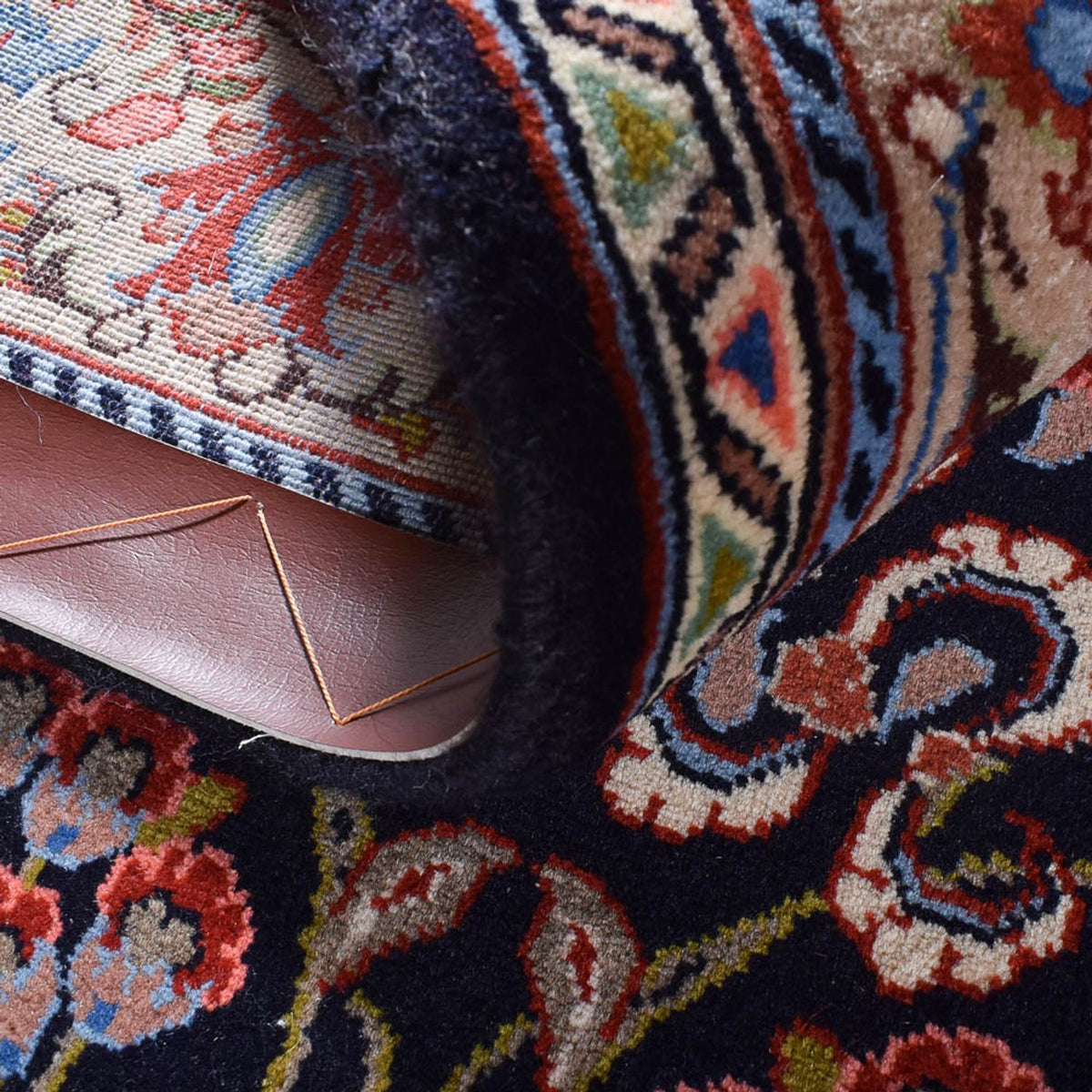 Perski dywan - Ghom - Królewski - 212 x 132 cm - wielokolorowy