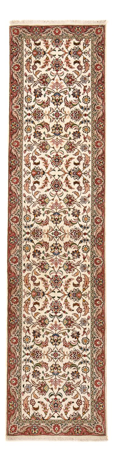 Biegacz Dywan perski - Tabriz - Królewski - 297 x 69 cm - piaskowy