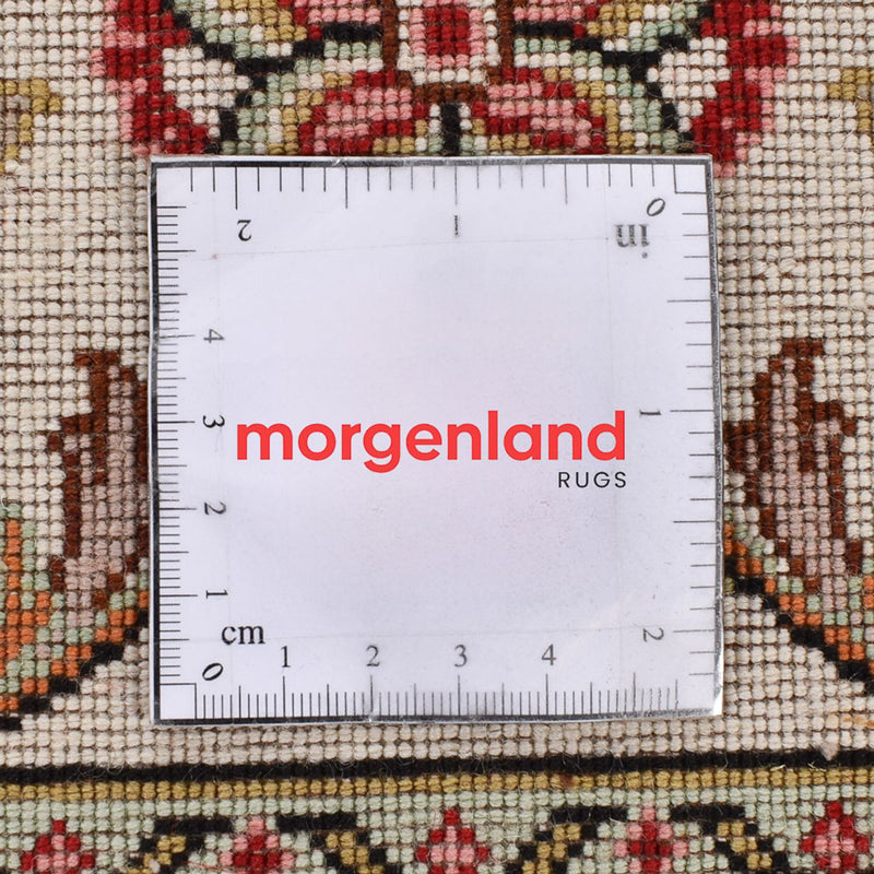 Biegacz Dywan perski - Tabriz - Królewski - 297 x 69 cm - piaskowy