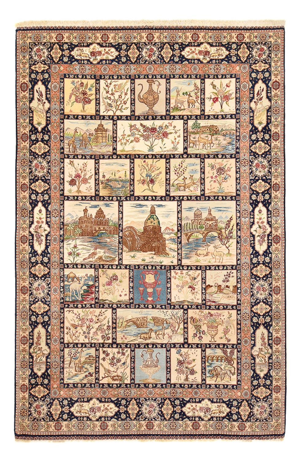 Dywan perski - Tabriz - Premium - 300 x 198 cm - wielokolorowy