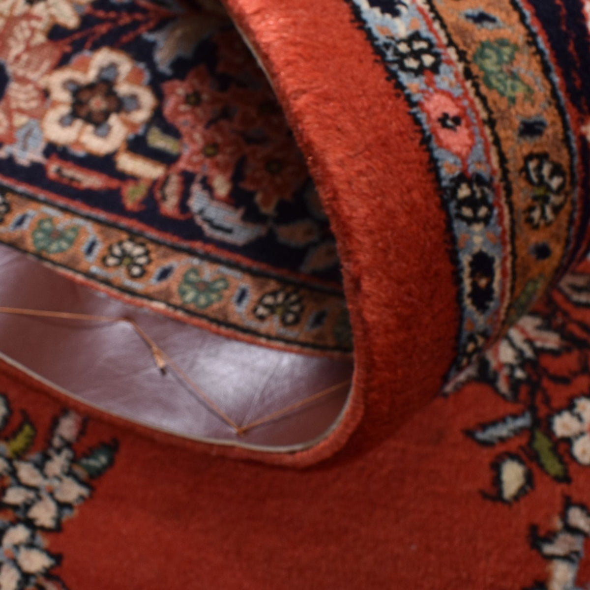 Perski dywan - Ghom - Królewski - 219 x 139 cm - czerwony