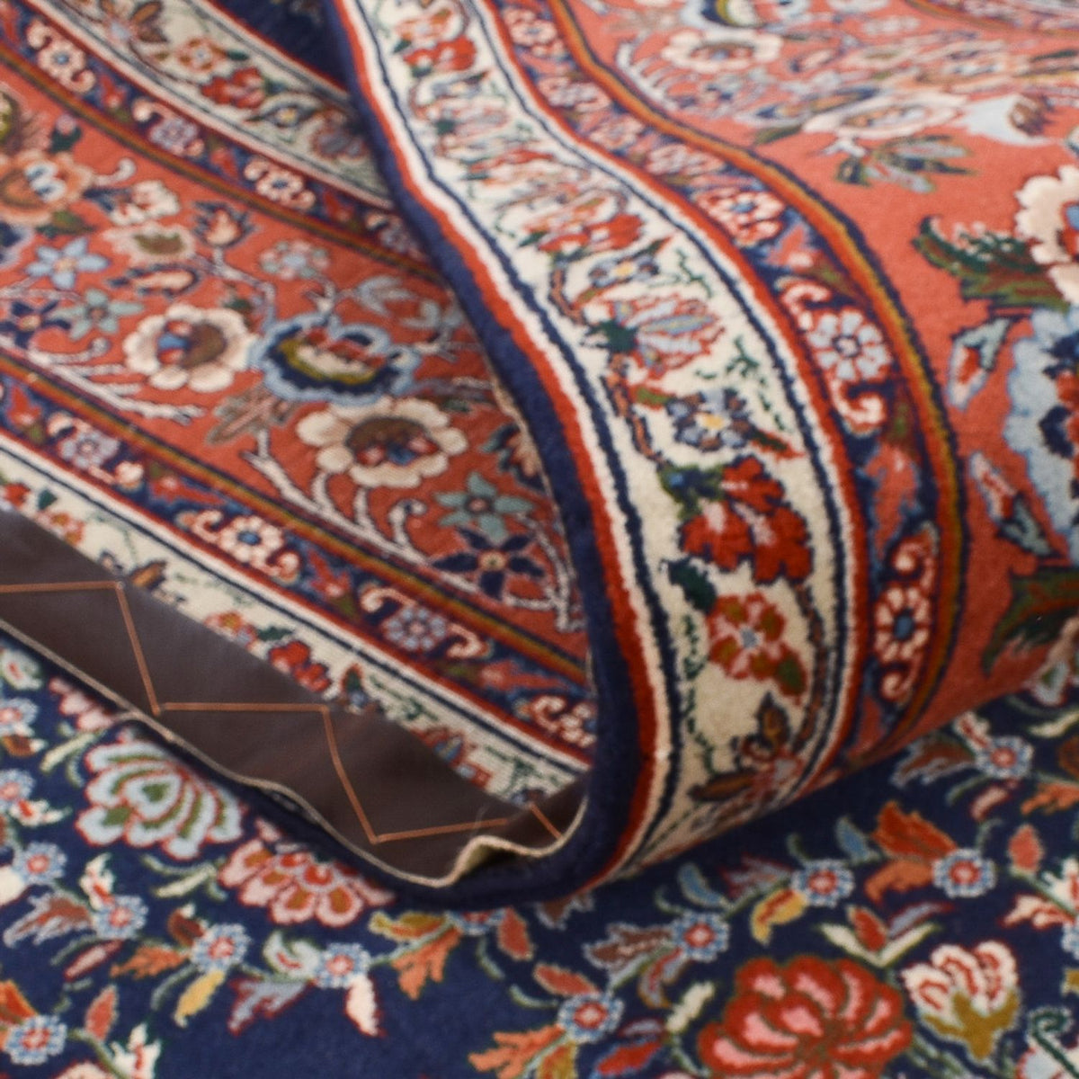 Dywan perski - Bijar - 303 x 199 cm - ciemnoniebieski