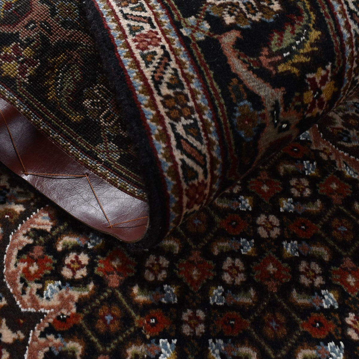 Dywan perski - Tabriz - Królewski - 200 x 151 cm - ciemnobrązowy