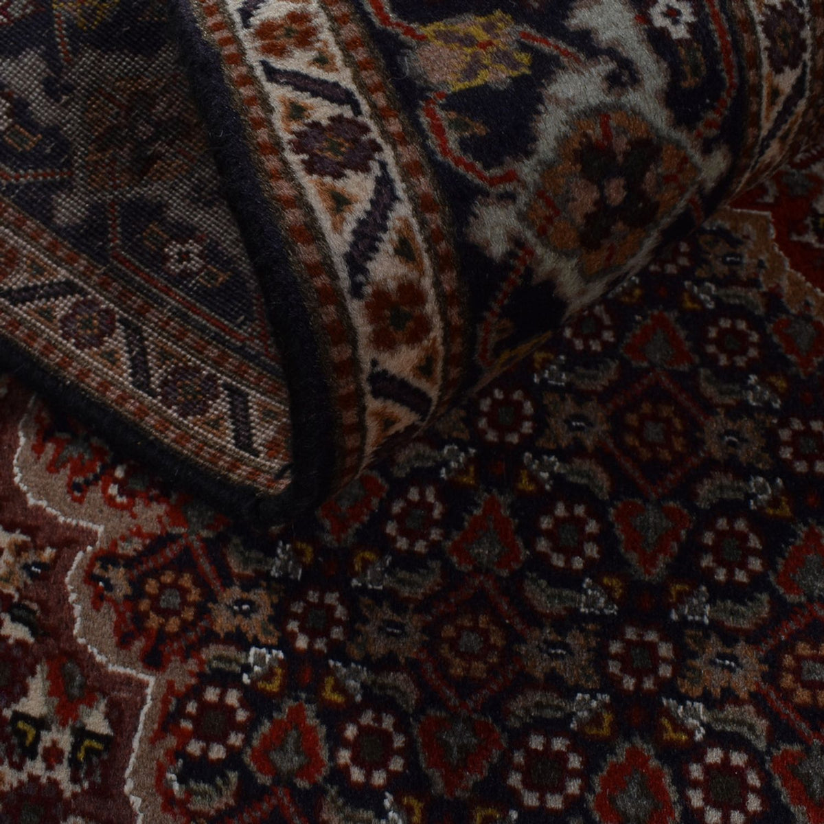 Dywan perski - Tabriz - Królewski - 198 x 150 cm - ciemnobrązowy