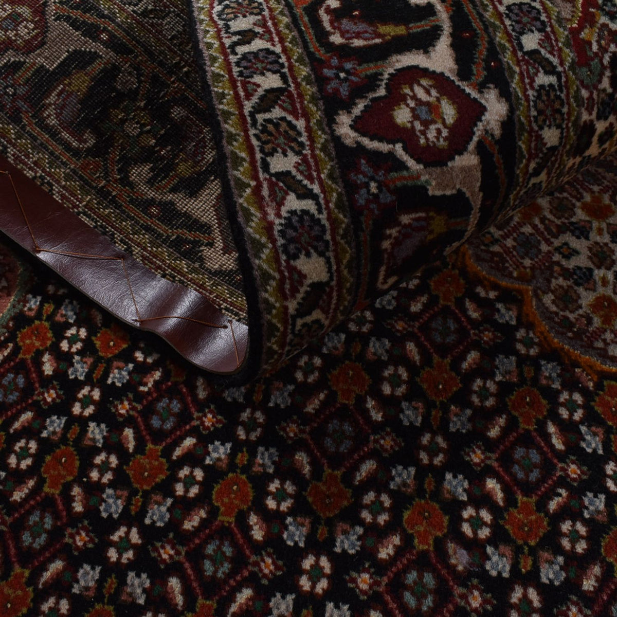 Dywan perski - Tabriz - Królewski - 210 x 154 cm - ciemnobrązowy