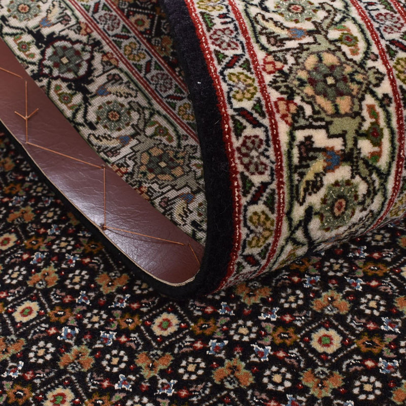 Biegacz Dywan perski - Tabriz - Królewski - 396 x 82 cm - ciemny beż