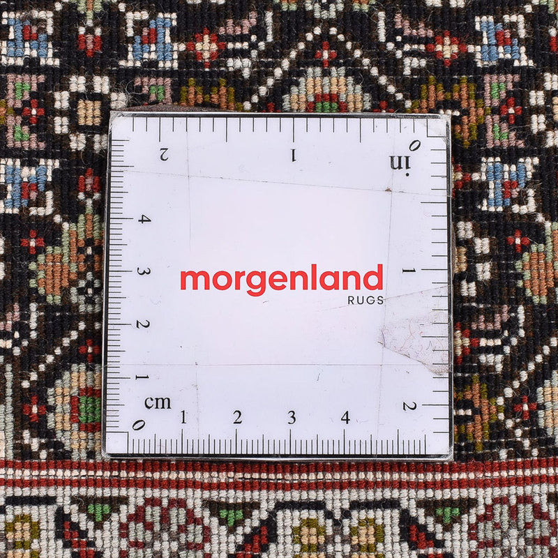 Biegacz Dywan perski - Tabriz - Królewski - 396 x 82 cm - ciemny beż