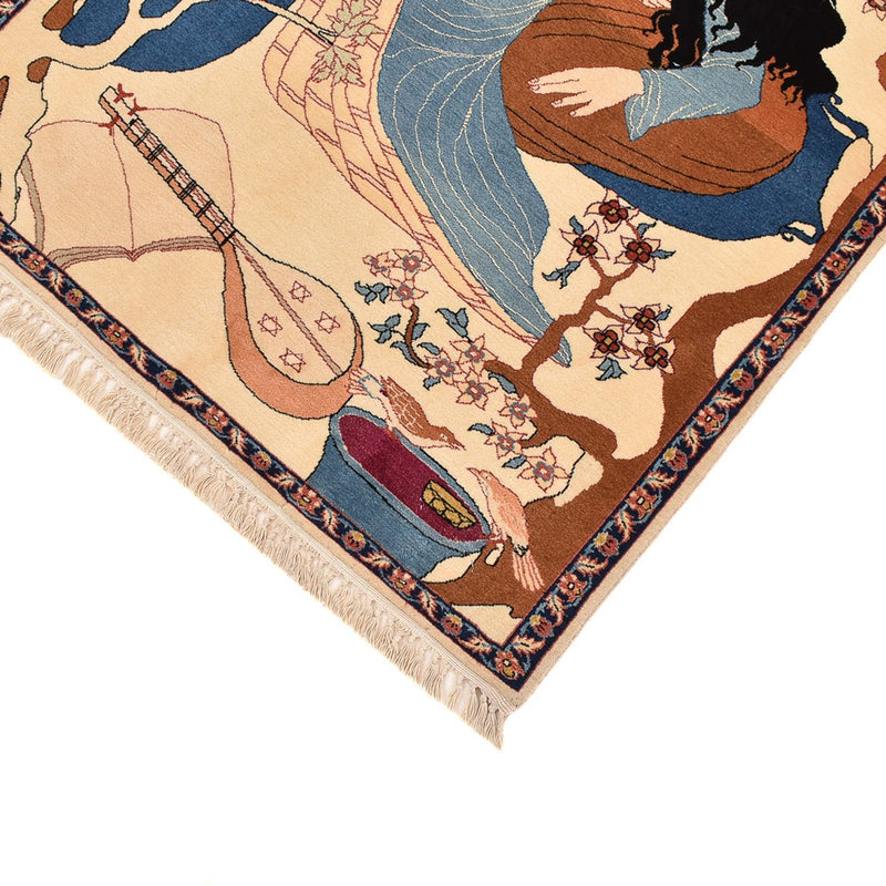 Dywan perski - Tabriz - Królewski - 122 x 76 cm - wielokolorowy