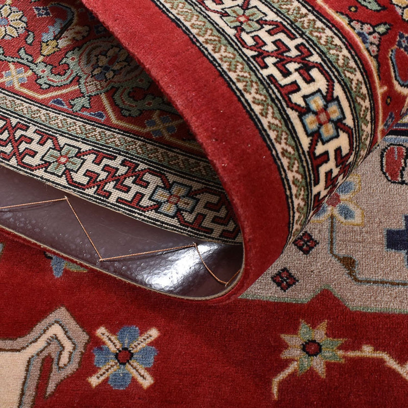 Perski dywan - Ghom - Królewski - 204 x 132 cm - czerwony