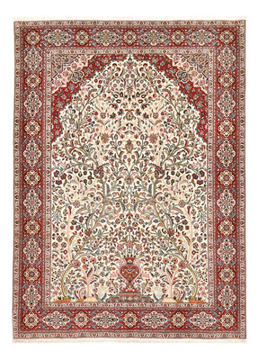 Dywan perski - Tabriz - Królewski - 250 x 178 cm - kremowy