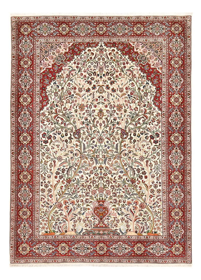 Dywan perski - Tabriz - Królewski - 250 x 178 cm - kremowy