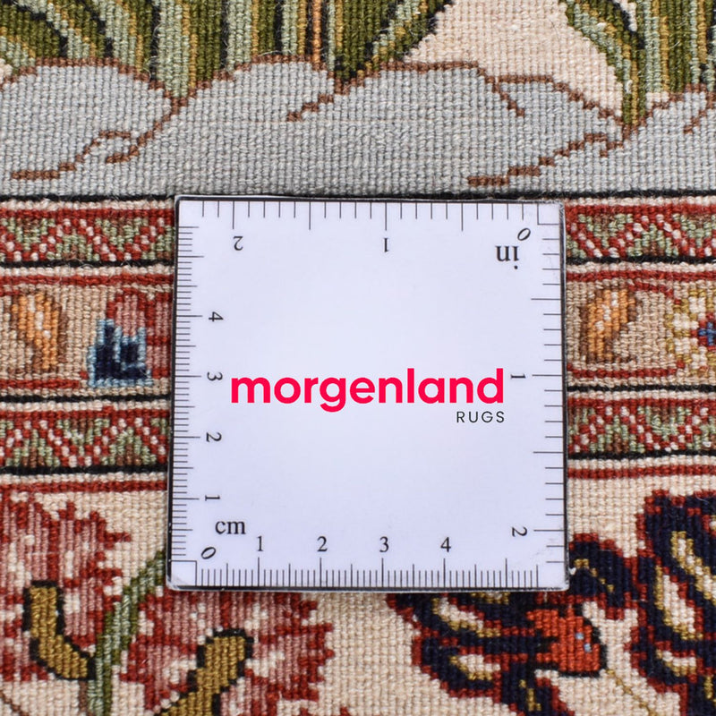 Perski dywan - Ghom - Królewski - 202 x 136 cm - jasny beż