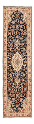 Biegacz Dywan perski - Tabriz - Królewski - 310 x 82 cm - ciemnoniebieski