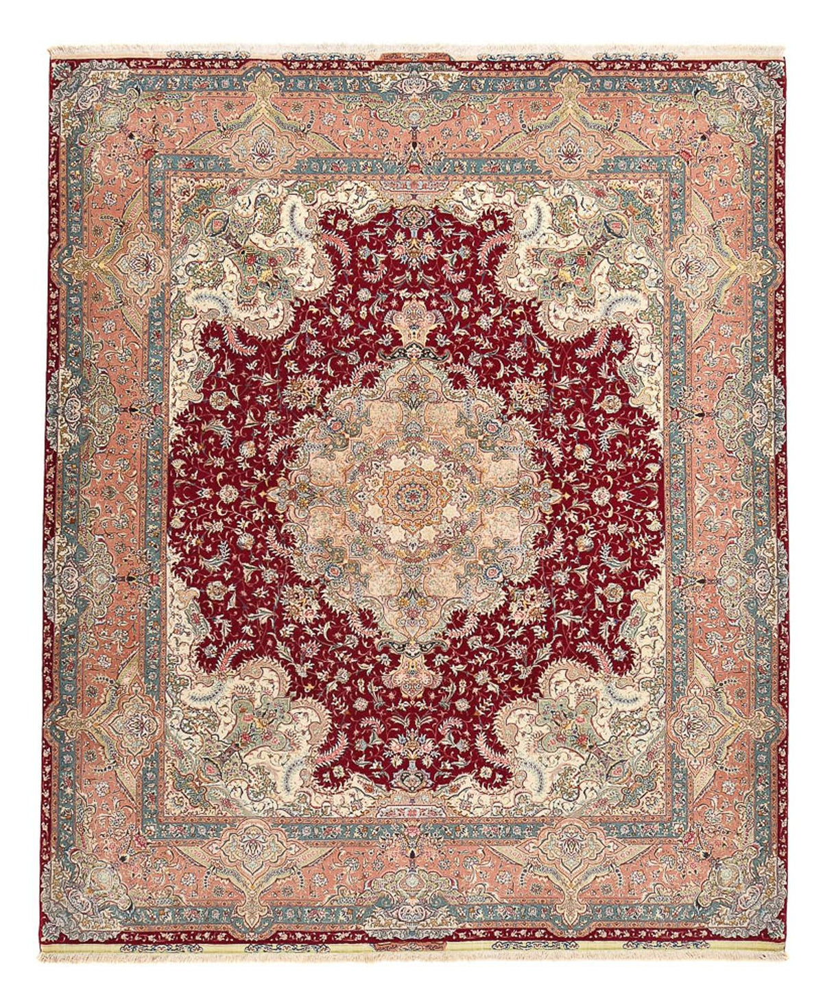 Dywan perski - Tabriz - Premium - 304 x 250 cm - czerwony
