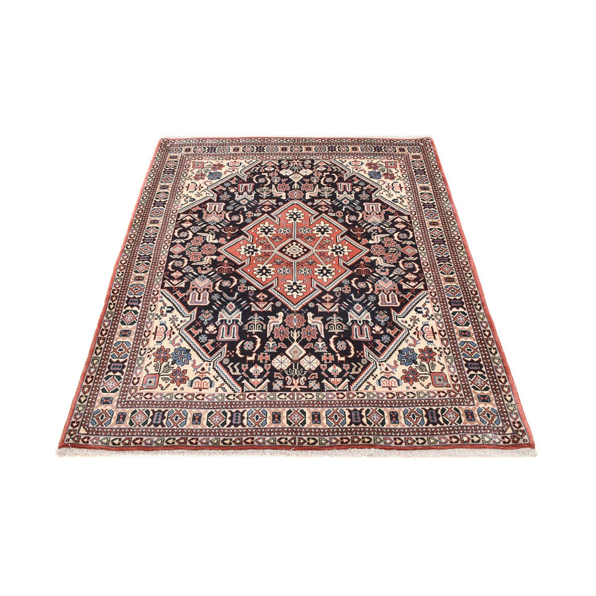 Dywan Gabbeh - Kashkuli perski - 192 x 150 cm - ciemnoniebieski