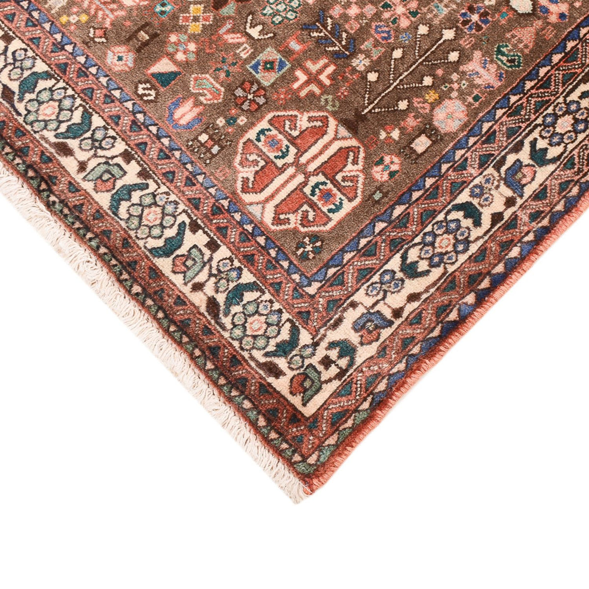 Perski dywan - Nomadyczny - 150 x 102 cm - jasna czerwień