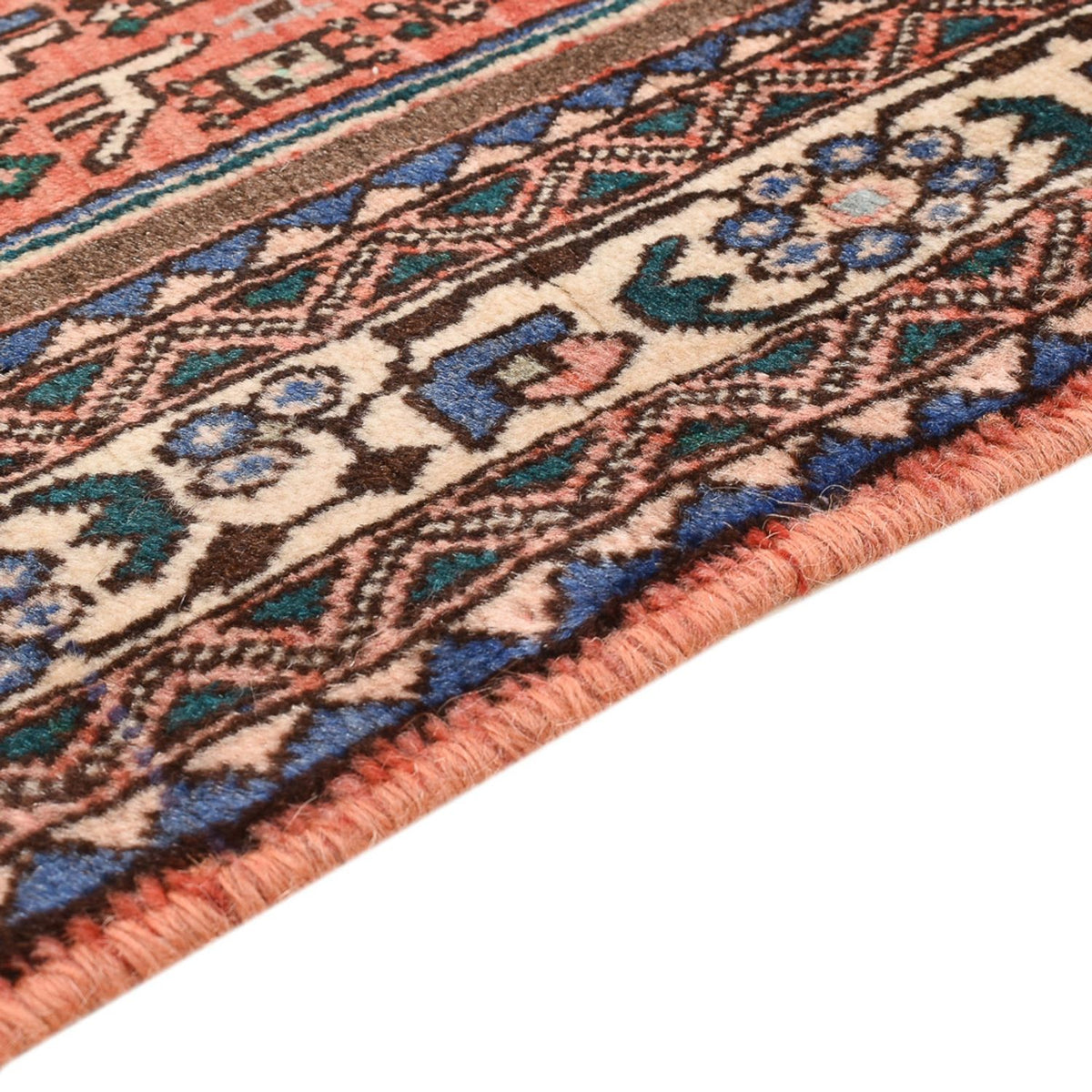 Perski dywan - Nomadyczny - 150 x 102 cm - jasna czerwień