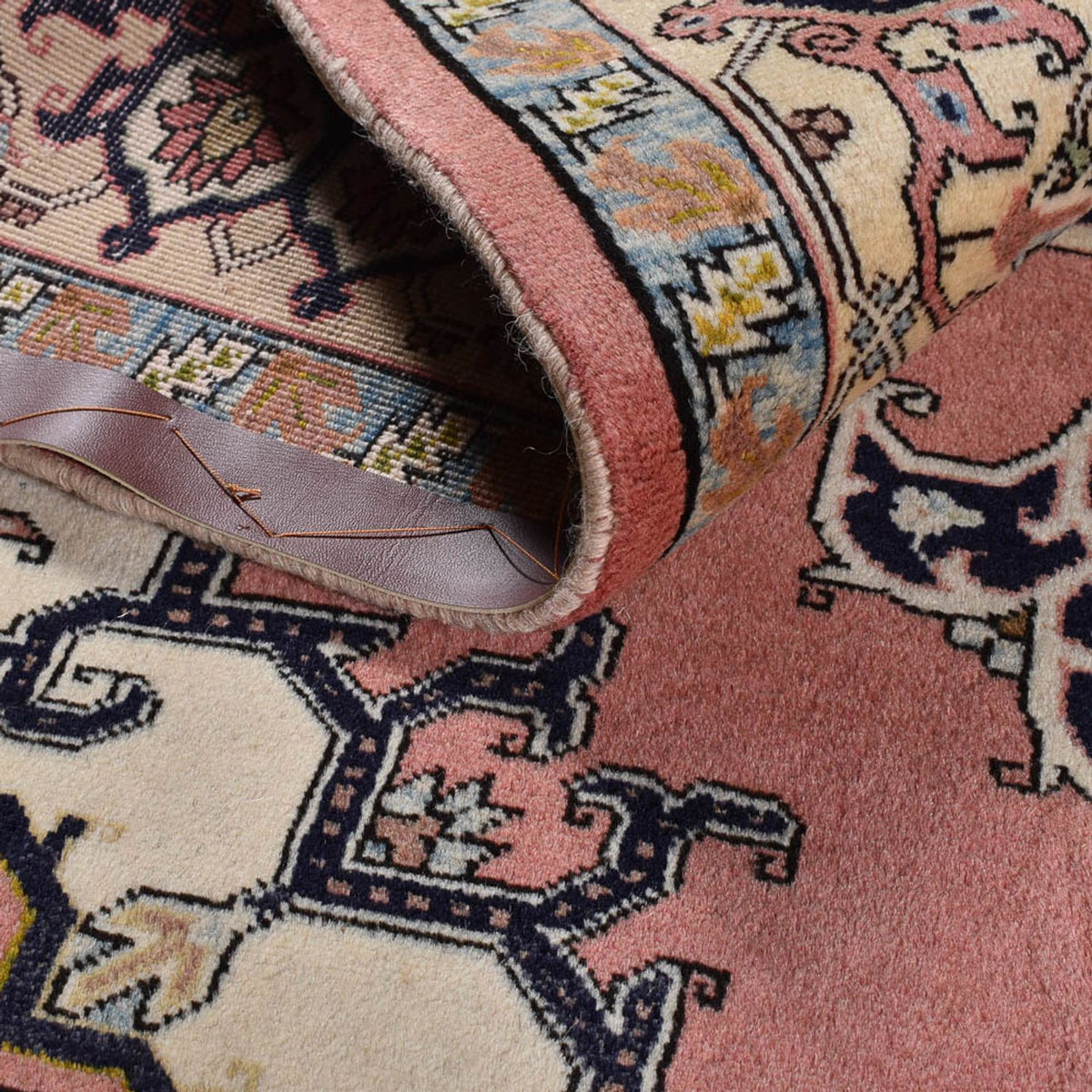 Perski dywan - Nomadyczny - 202 x 148 cm - różowy