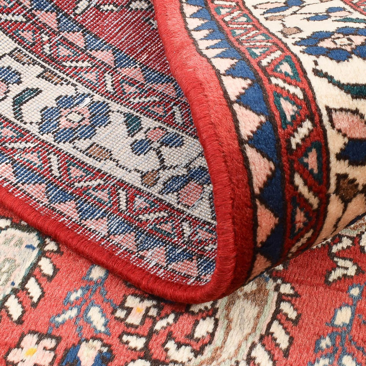 Perski dywan - Nomadyczny - 150 x 100 cm - czerwony