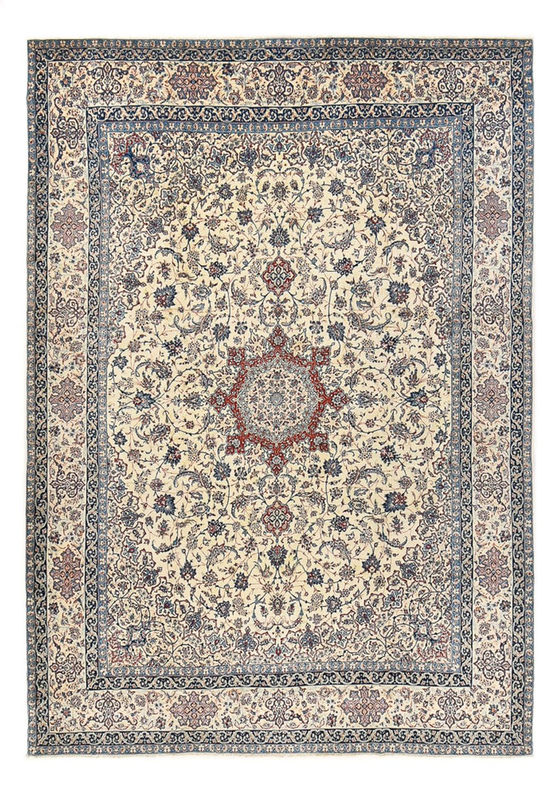 Dywan perski - Isfahan - Premium - 430 x 303 cm - kremowy