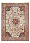 Tabriz - 40 Raj Dywan 245x345cm - Dywan perski - Prostokątny / Piaskowy / 245 x 345 cm Prostokątny